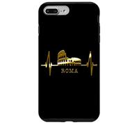 Rome Skyline Heartbeat Colosseum Italy Roma I Love Rome Case for iPhone 7 Plus/8 Plus