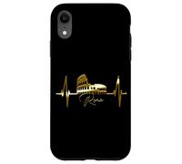 Rome Skyline Heartbeat Colosseum Italy Roma I Love Rome Case for iPhone XR