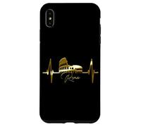 Rome Skyline Heartbeat Colosseum Italy Roma I Love Rome Case for iPhone XS Max