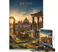 Rome Sunset Ruins Jigsaw Puzzles for Adults1000 Piece Mind Game Toy Anxiety Relief Neat Cut Art Collectible (38x52cm)