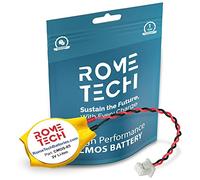 Rome Tech CMOS Battery for Lenovo ThinkPad T60 / Lenovo ThinkPad T60p / Lenovo ThinkPad T61 / Lenovo ThinkPad W500 / Lenovo ThinkPad W510 - BIOS RTC 3V CR2032 Battery with 2 Pin 2 Wire Cable (1-Pack)
