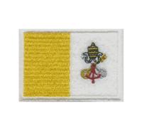 Rome The Vatican City Pope Vatican Church Flag Sew-On Badge/Iron-On Patch 0392