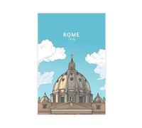 Rome Travel Poster（9） Canvas Poster Bedroom Decor Landscape Office Room Decor Gift 12x18inch(30x45cm)