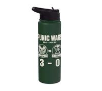 Rome vs Carthage Punic Wars Funny History Stainless Steel Insulated Water Bottle