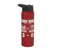 Rome vs Carthage Punic Wars Funny History Stainless Steel Insulated Water Bottle
