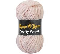 Rome Yarn Softy Velvet Yarn 100g/3.52oz - 120m/131yards | Super Chunky Bulky Chenille Soft Yarn for Knitting and Crochet Baby Blanket Amigurumi Plush Thick (1 Pack, 953 Powder)