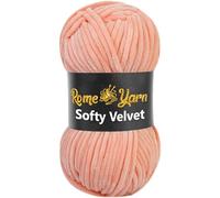Rome Yarn Softy Velvet Yarn 100g/3.52oz - 120m/131yards | Super Chunky Bulky Chenille Soft Yarn for Knitting and Crochet Baby Blanket Amigurumi Plush Thick (1 Pack, 906 Flamingo)