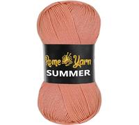 Rome Yarn Summer Yarn | Silk Effect | #2 Fine, 4 Ply (UK), Sport (USA) | 100 g | 350 m | Anti-Pilling Acrylic Yarn | Knitting Thread Crochet Art Lace Craft (1 Pack, 103)