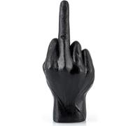 Romeeton Hand Gesture Desk Statues, Finger Sculpture Decor, Hand Statue for Living Room, Shelf, Practical Joke Halloween Prank Gifts (Black)