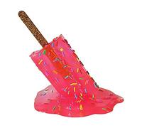 Romeeton Melting Ice Cream Ornaments - Melting Popsicle Sculpture Resin Statue Decoration Candy Craft (Red)