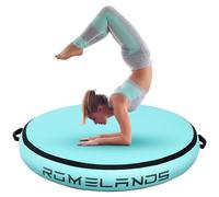 ROMELANDS Airspot Air Mat Track, Inflatable Tumbling Mat, Air Barrel, Round Yoga Training, Gymnastics Mat for Home, Tumbling Gym, Training, Gym Mat, Sports Mat, 100 cm
