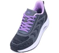 RomenSi Womens Arch Support Walking Shoes Orthotic Fashion Sneakers Tennis Shoes for Plantar Fasciitis Pain Relief US 5.5-11, Greypurple W, 7 UK Wide