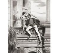 Romeo and Juliet. The balcony scene. "Good night. A thousand times good night." William Shakespeare's Romeo and Juliet. Act Two. Scene Two. After a work by Achille DevÔøΩria. Poster Print by Ken Welsh