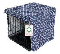 Romeo & Juliet 30-inch Dog Crate Cover, Medium Kennel Cover Measures 30” x 21” x 24”, Two Panel Doors Roll Up, Made from Machine-Washable 100% Cotton that is Durable, Breathable & Pre-shrunk