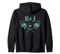 Romeo + Juliet Burning Heart and Roses Logo 30th Anniversary Zip Hoodie