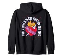 Romeo + Juliet Heart Love's Heavy Burden 30th Anniversary Zip Hoodie