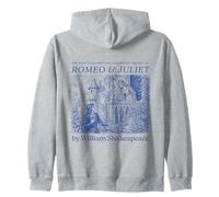 Romeo Juliet Shakespeare Hamlet Book Lover Bookworm Cute Zip Hoodie