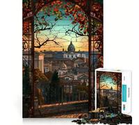Romes Twilight View 1000 Piece Jigsaws for Teenagers Puzzle Smart Game Group Play Image Assembly Wall Art Decor (38x52cm)