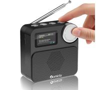 Romicta Dab/Dab+ Radio with Bluetooth 5.0, Portable Digital Radio with FM, Color Screen, MicroSD Card Slot, Alarm Clock and Timer, Rechargeable, Perfect for Home and Travel