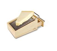 ROMINOX Geschenkartikel Cheese grater // Parmo - 3-piece parmesan grater made of wood, with collection and storage container, removable stainless steel grater; approx. 7 x 10.6 x 15 cm