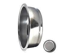 ROMIRUS 51mm portafilter Filter Basket Non pressurised, Single 10-12g, for De'Longhi ECP31.21 ECP35.31 ECP3420 ECP3630 Espresso Machine, Precision 500 Holes, 304 Stainless Steel