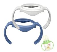 ROMIRUS Bottle Handles Compatible for NUK Smooth Flow Bottles (Not for nuk Cups and Simply Natural Bottles), 2 Counts Color May Vary