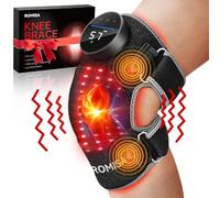 ROMISA Red Light Therapy for Knee - Infrared Light Therapy Knee Brace Massage for Pain Relief, Wearable Pads