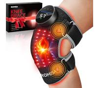 ROMISA Red Light Therapy for Knee - Infrared Light Therapy Knee Brace Massage for Pain Relief, Wearable Pads
