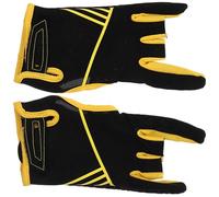 ROMISBABA 1 Pair Anti-slip Sports Gloves Bowling Gloves Breathable Flexible Silicone and Cloth Material Yellow for Bowling Sports