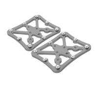 ROMISBABA 1 Pair Bicycle Flat Pedals Titanium Alloy Compact Mountain Bike Replacement Pedals with Anti-slip Metal Foot Platform for Adult Road and Commuter Cycling