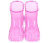 ROMISBABA 1 Pair Foot Bathing Shoes for Home Use with Heat Resistant PVC Material and Relaxing Foot Massage Function