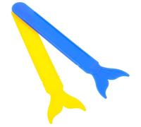 ROMISBABA 1 Pair Whale Tail Tongue Depressors Plastic Speech Therapy Tongue Muscle Trainer Fun Pediatric