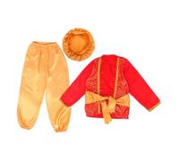 ROMISBABA 1 Set Arabic Prince Costume Elegant Halloween Dress Up Outfit with Accessories for Boys Effortless Dressing and Classic Design for Parties and Role Play
