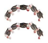 ROMISBABA 10 Pcs Graduation Season Brooch Pins Set, Doctoral Cap Lapel Pin Accessories for Graduate Party Supplies, Class of 2026 Scarf Brooch Jewelry for Students and Teachers