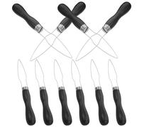 ROMISBABA 10 Pcs One-Handed Button Helper Tool for Elderly and Disabled Button Fastener Aid with Non-Slip Black Handle for Clothing Shirts Wedding Dress