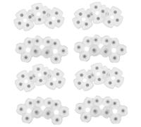 ROMISBABA 10 Sets Controller Conductive Silicone Button Pads Soft Durable Internal Conductive Pads for Precise Responsive Button Repair Extend Controller Lifespan Easy User Replacement