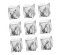 ROMISBABA 100 Pcs Silver Padded Bubble Mailers Self-Sealing Shipping Envelopes for Mailing Books Documents Packaging with Strong Adhesive Flap