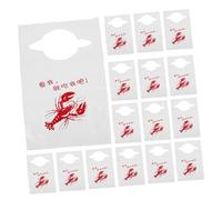 ROMISBABA 100Pcs Disposable Lobster Bibs for Adults Lightweight Seafood Dining Bibs for Seniors Disabled Patients Easy to Wear Protect Clothing in Nursing Homes and Caregiving