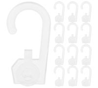 ROMISBABA 100pcs J Shaped Plastic Hooks for Pants and Packaging Bags, Firm Grip Organizing Utility Hooks Elegant Appearance, for Dormitories and Home Storage Solutions