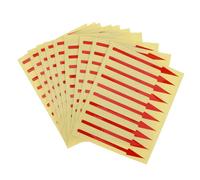 ROMISBABA 100pcs Reflective Adhesive Arrow Stickers for Instrument Panels Directional Indicator Labels with Easy Application for Clear Pressure Gauge Marking