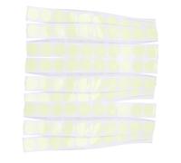 ROMISBABA 100pcs Self-Luminous Tape Small Strips LED Name Number Light Blocking Stickers Glow in The Dark Markers Glow in The Dark Tape Fluorescent Color Coded Stickers The Pet Light Green