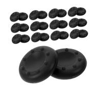 ROMISBABA 100pcs Soft Silicone Thumbstick Grip Covers for Game Controllers, Black Analog Stick Caps with Anti-slip Surface, Shaped for Optimal Fit and Improved Precision, for Gaming Sessions