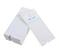 ROMISBABA 100pcs Timecards Paper Double-Sided Attendance Cards with Fine Workmanship Assorted Color Flexible Design Office Supply Sheets for Office Use