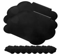 ROMISBABA 10pcs Basket Labels Clip on Price Tag Label Holders Black PVC Acrylic Easy to Store Multi-Functional Sign Holders for Supermarket and Office Use