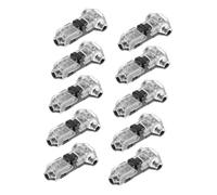 ROMISBABA 10pcs Compact Low Voltage Wire Connectors Pin Wiring Terminals Quick No-stripping Electrical Connectors for Single-core and and Efficient Wiring