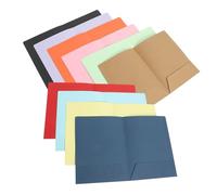 ROMISBABA 10Pcs Dual Pocket Folders with Thick Paper for Document Organization Binder Pocket Organizers for School Office Contracts Resume Filing and Portfolio Management