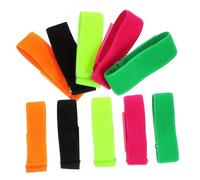 ROMISBABA 10pcs Family Event Race Bands Leg Tie Straps Elastic Leg Gaiter Outdoor Race Bands Ropes for Exercises Three Legged Elastic Tie Rope Team Relay Game Strap