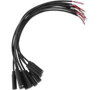 ROMISBABA 10pcs Female Plug Audio Cable Mono Open End Connector for Headphone Earphone Microphone Speaker Repair Replacement Wire Black