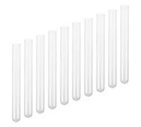 ROMISBABA 10pcs Glass Test Tubes 16x150mm Rounded Bottom Flat Rim Laboratory Sample Vials for Chemical Solutions and Easy Liquid Handling in Scientific Storage