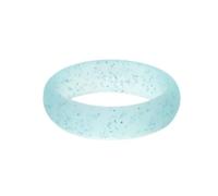 ROMISBABA 10pcs Glitter Silicone Rubber Rings Durable Comfortable Stackable Bands for Gym More for Active Lifestyles and Special Occasions